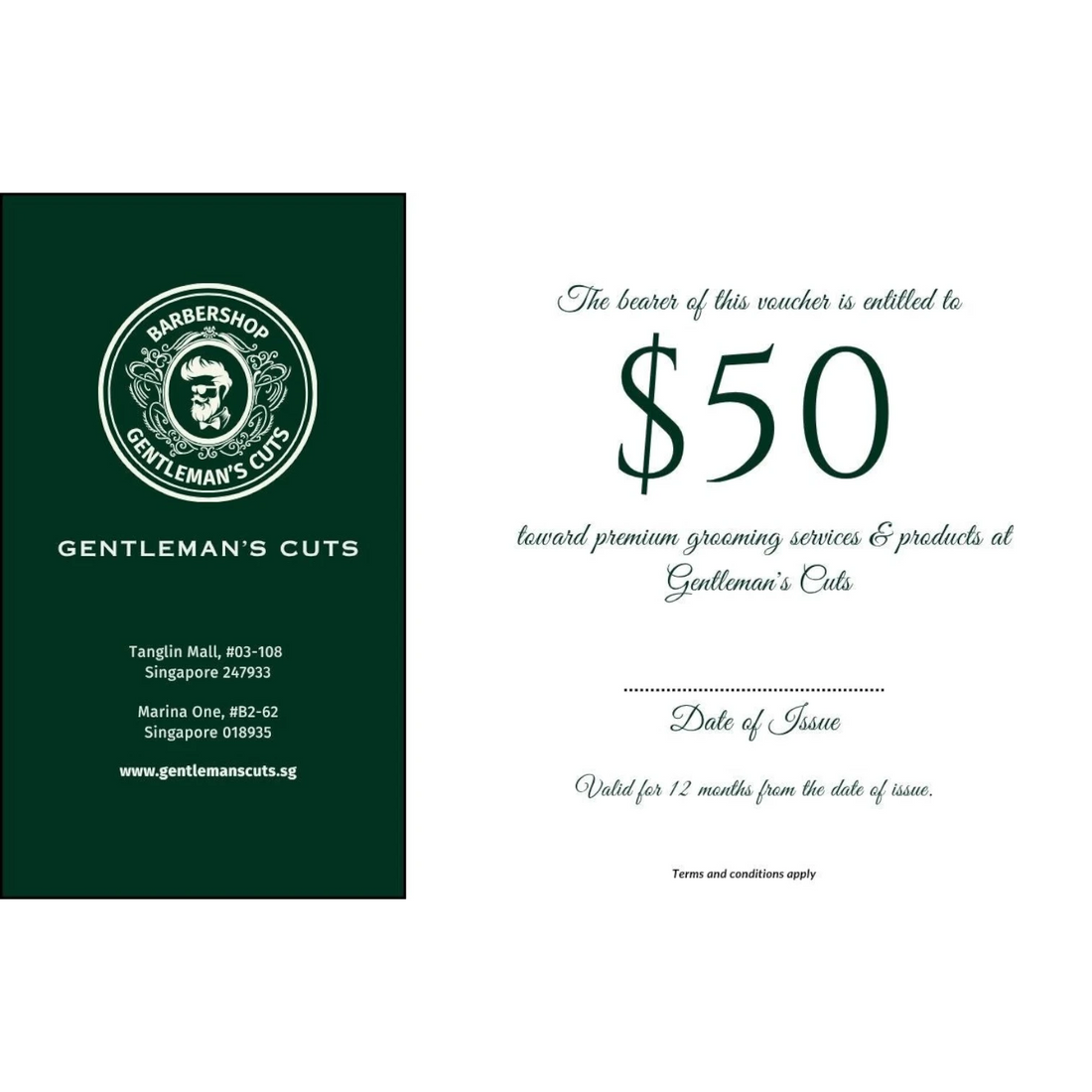 Gentleman's Cuts $50 Voucher